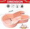 Bunny Mold 2 Pack Silicone Bunny Cake Pan, Children's Day Rabbit Cake Baking Pan Large Breakable Bunny Chocolate Molds Cute Silicone Cake Trays for Baby Shower Birthday